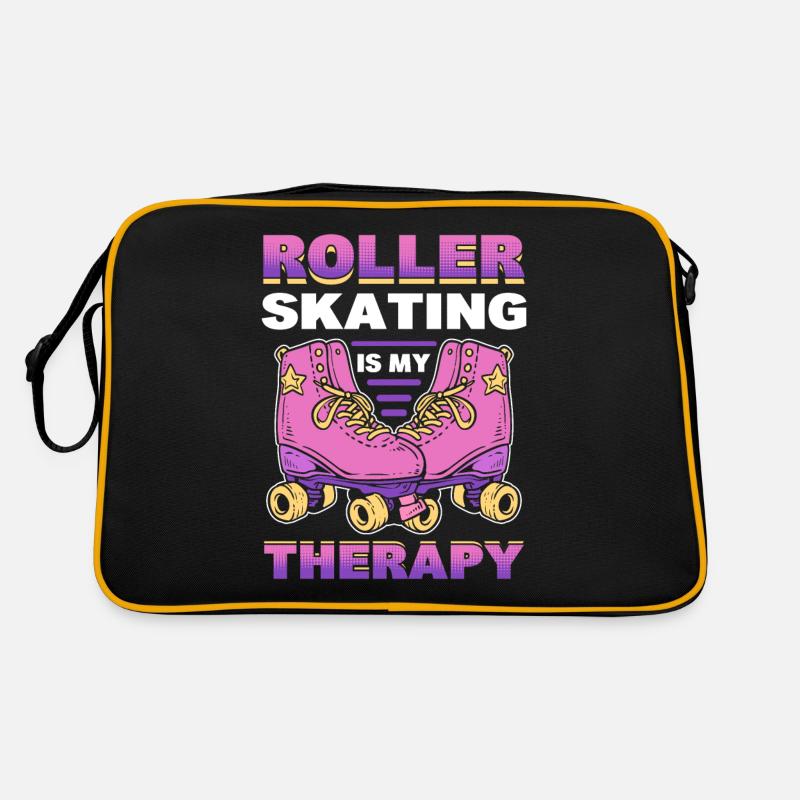 Roller Skating Roller Derby Roller Skating Sports - Sac Retro - noir/or