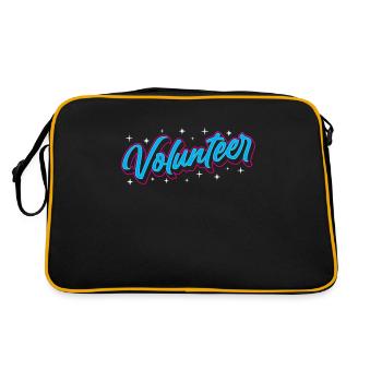 Voluntary Voluntary Volunteering - Retro Bag - black/gold - Back