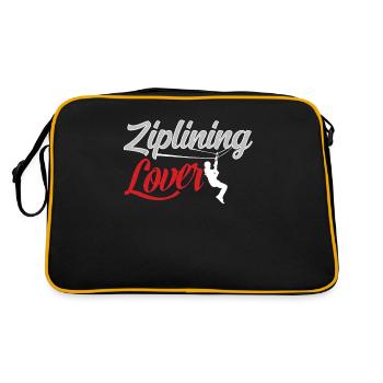 Zipline Lover Tyrolienne Tyrolienne Sport - Sac Retro - noir/or - Dos