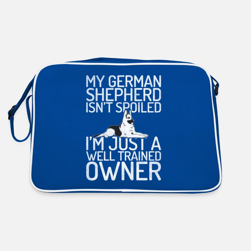 Deutscher Schäferhund Geschenke Retro Tasche