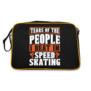 Patinage de vitesse Larmes Des gens J’ai battu Les patineurs - Sac Retro - noir/or - Dos