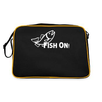 Pêcher sur - - Sac Retro - noir/or - Dos