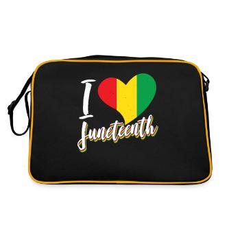 J’adore le Juneteenth African American Black - Sac Retro - noir/or - Dos
