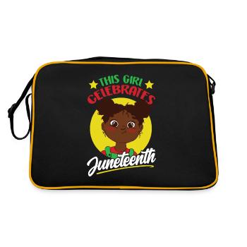 Cette fille célèbre le Juneteenth Black 1865 - Sac Retro - noir/or - Dos