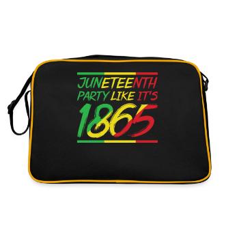 Juneteenth célèbre comme en 1865 l’Afrique noire - Sac Retro - noir/or - Dos