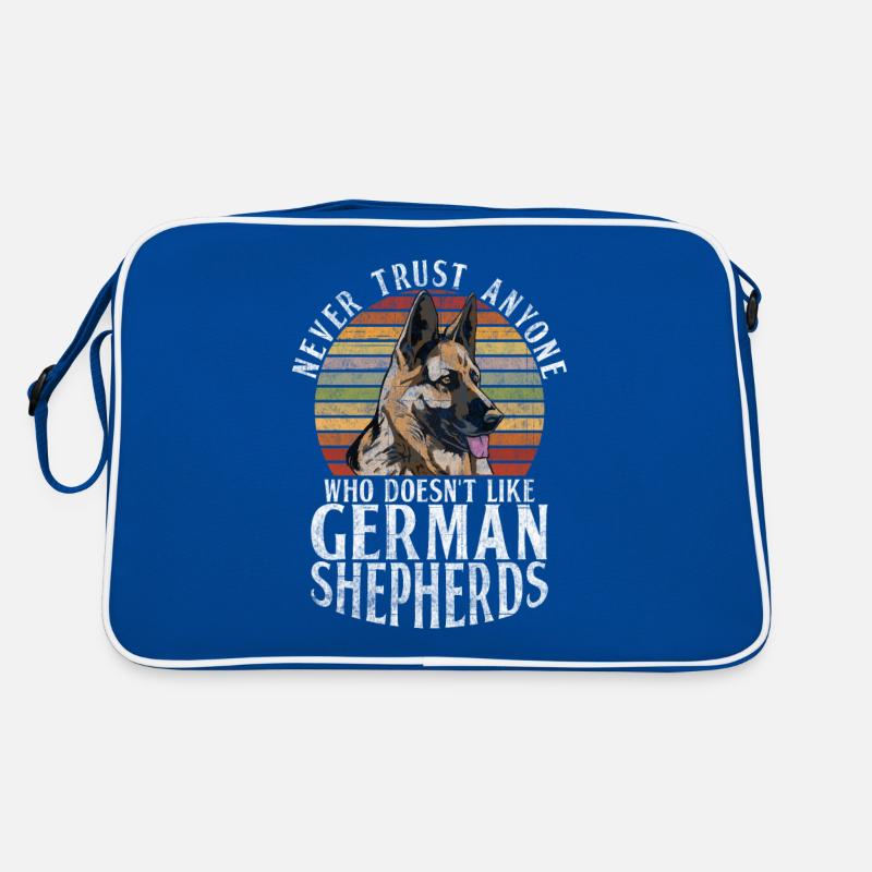 Deutscher Schäferhund Geschenke Retro Tasche