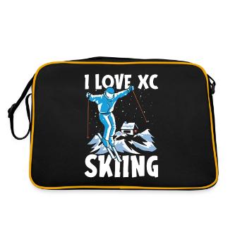 Ski de fond J’adore le ski de fond Sports d’hiver - Sac Retro - noir/or - Dos