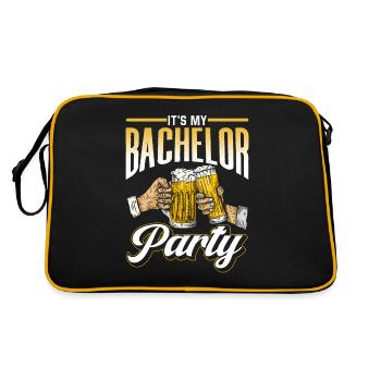 It's my bachelorette party bachelor bride - Retro Bag - black/gold - Back