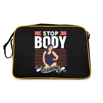 Plus de bodyshaming Bodyshaming agaçant - Sac Retro - noir/or - Dos