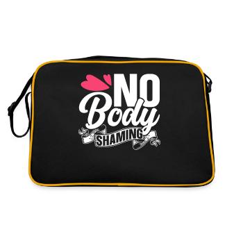 Pas de honte corporelle Bodyshaming Arrêtez l’ennui - Sac Retro - noir/or - Dos