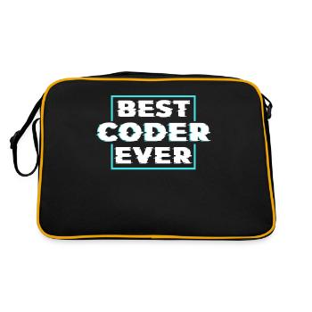 Best Programmer Ever Coding Coder Code - Retro Bag - black/gold - Back