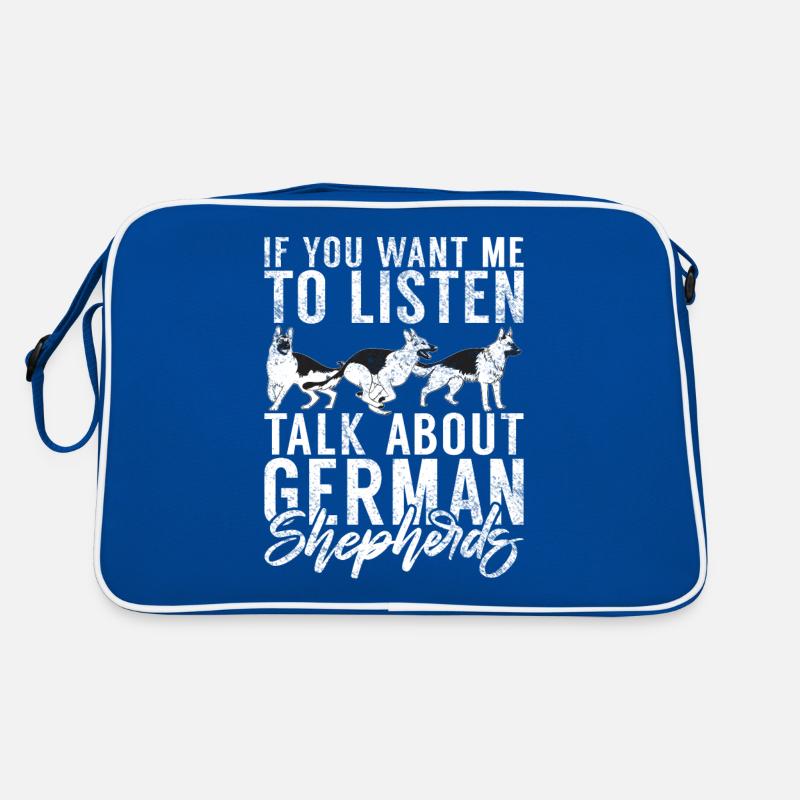 Deutscher Schäferhund Geschenke Retro Tasche