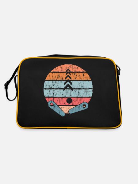 Flipper classique vintage - Rétro - Sac Retro - noir/or - Dos