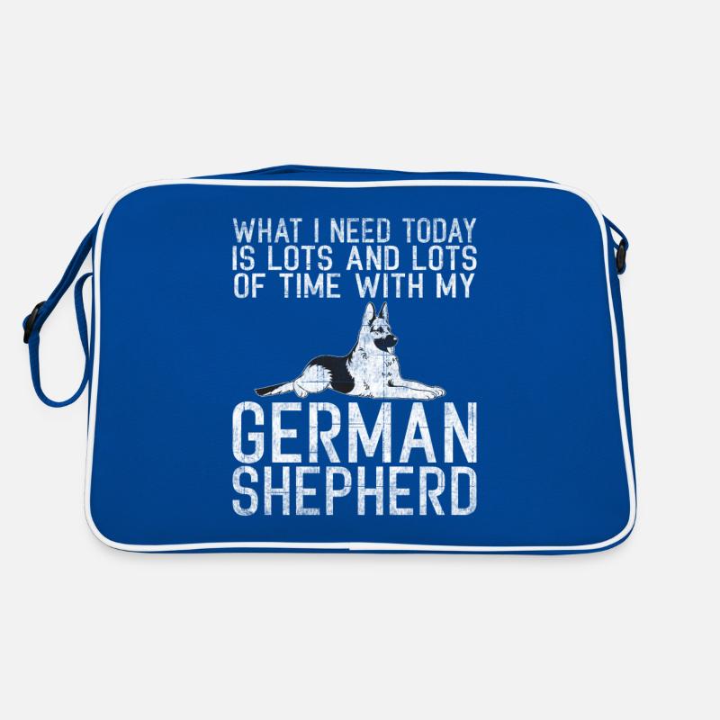 Deutscher Schäferhund Geschenke Retro Tasche