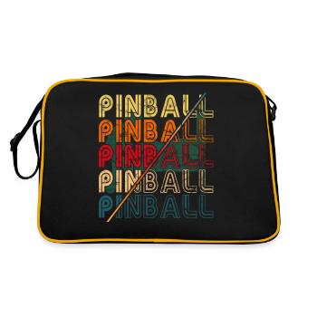 Pub Sports Pinball Machine - Jeu de flipper rétro - Sac Retro - noir/or - Dos