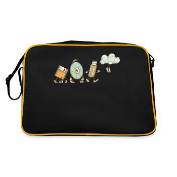 DevOps Engineer Cloud Computing Evolution - Retro Bag - black/gold - Back