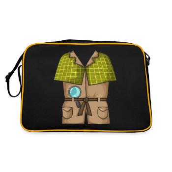 Costume de détective - Sac Retro - noir/or - Dos
