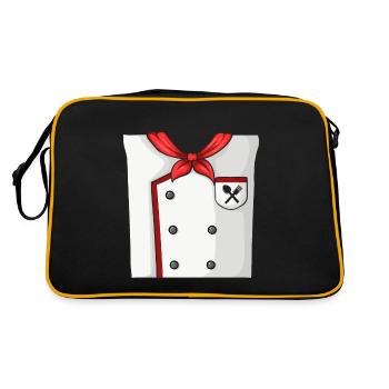 Costume de cuisine - Sac Retro - noir/or - Dos