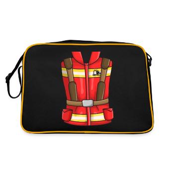 Costume de pompier - Sac Retro - noir/or - Dos