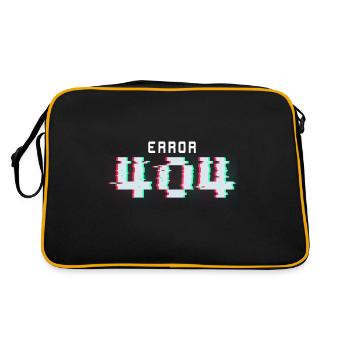Lustiger Informatiker Spruch, Informatik - Retro Tasche - Schwarz/Gold - Hinten