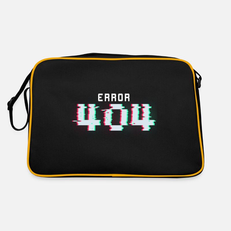 Lustiger Informatiker Spruch, Informatik - Retro Tasche - Schwarz/Gold