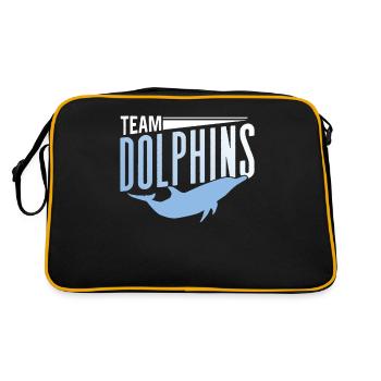 Team Dolphins Dolphins Dolphins Dolphin Lovers - Retro Bag - black/gold - Back