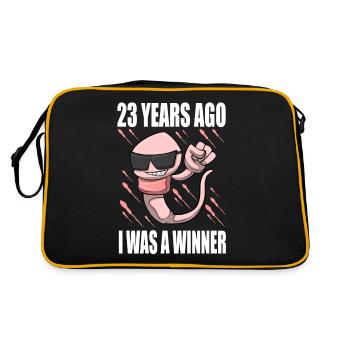 Man Sperm Birthday 23 Year Old - Retro Bag - black/gold - Back