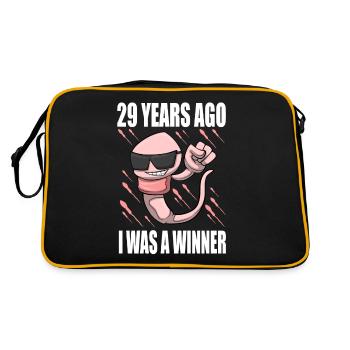 Man Sperm Birthday 29 Year Old - Retro Bag - black/gold - Back