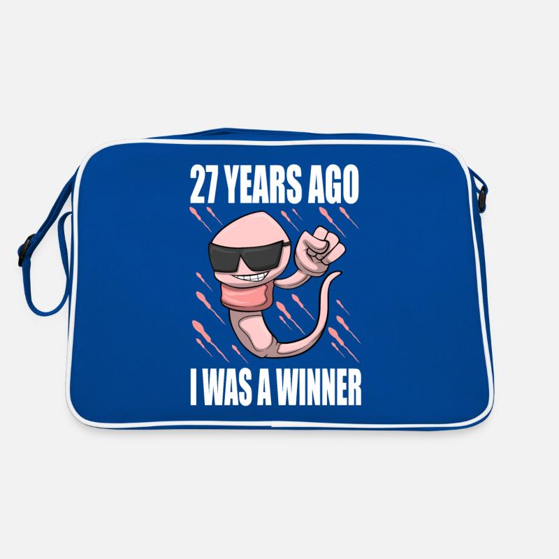 Man Sperm Birthday 27 Year Old Retro Bag