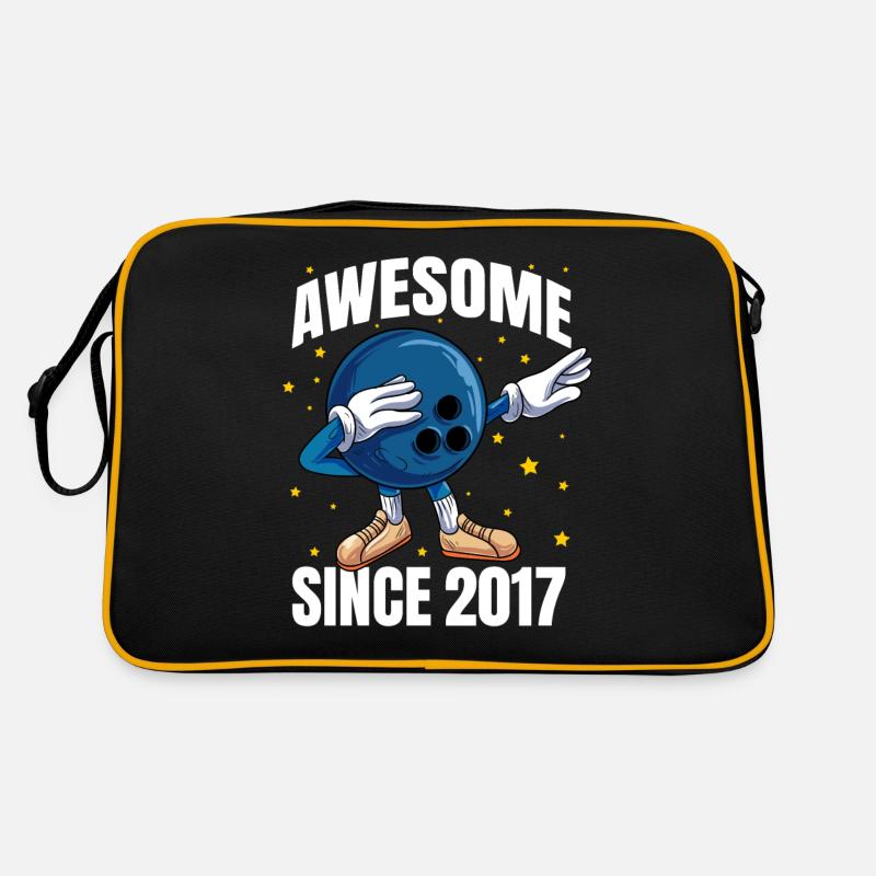 Génial depuis 2017 - 6ème anniversaire de bowling Sac Retro