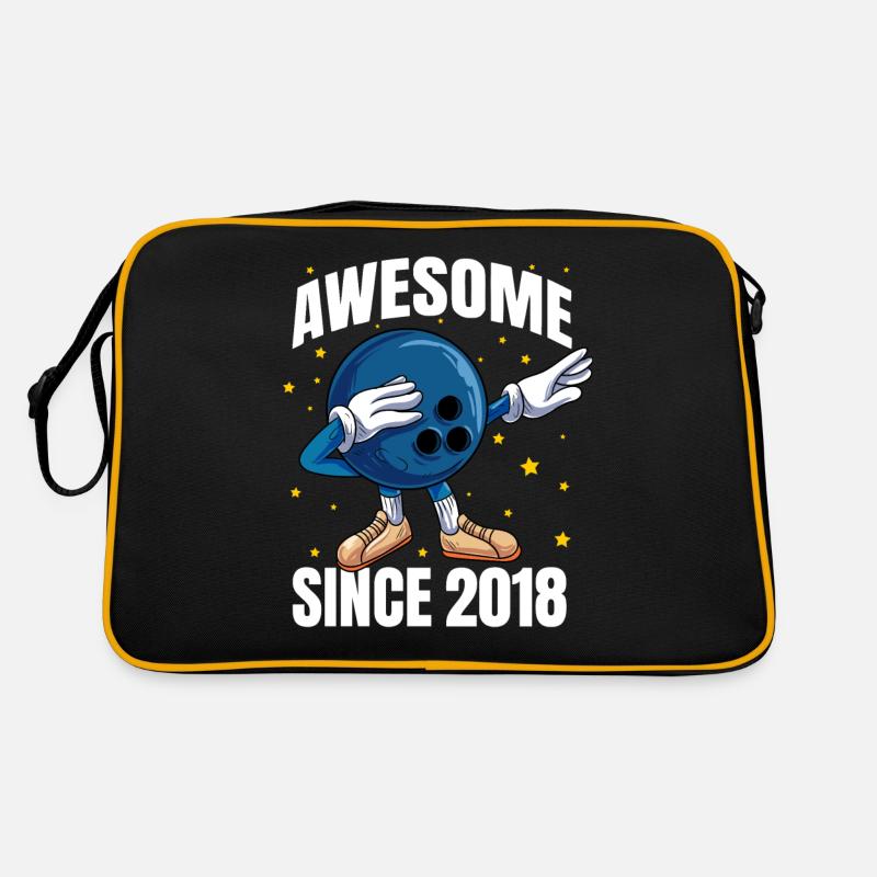 Awesome Since 2018 - 5th Bowling Birthday Retro Bag