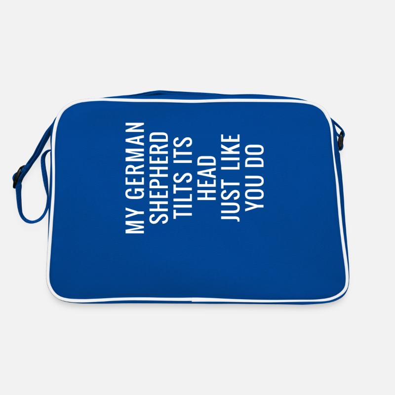 Deutscher Schäferhund Geschenke Retro Tasche