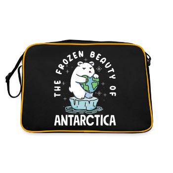 La beauté glacée de l’expédition en Antarctique - Sac Retro - noir/or - Dos