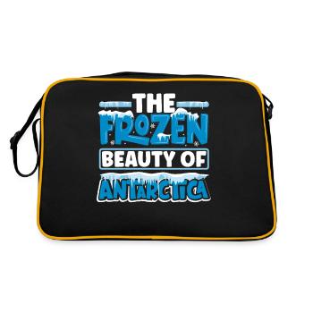 La beauté glacée de l’expédition en Antarctique - Sac Retro - noir/or - Dos