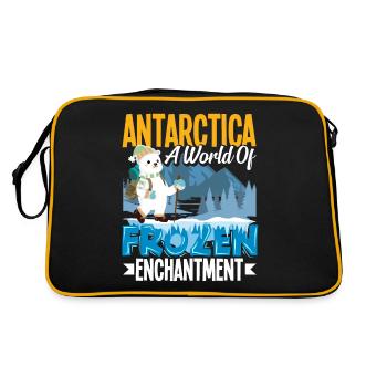 L’Antarctique, un monde d’enchantement glacé - Sac Retro - noir/or - Dos