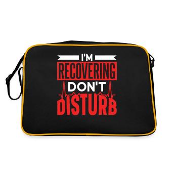 Je s’il vous plaît ne pas déranger la récupération - Sac Retro - noir/or - Dos