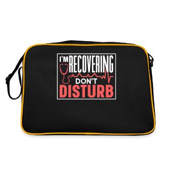 Je s’il vous plaît ne pas déranger la récupération - Sac Retro - noir/or - Dos