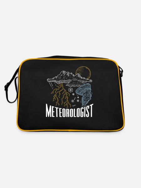Météorologue Profession Météorologie Prévisions météorologiques - Sac Retro - noir/or - Dos