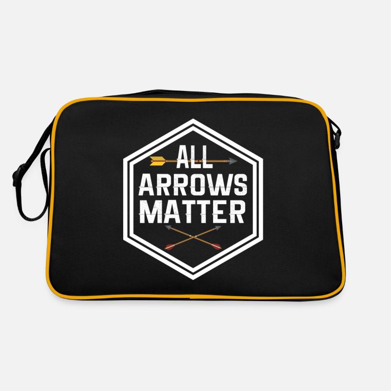 Lustiger Bogensport Spruch Bogenschießen Retro Tasche