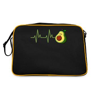 Avocado Design Avocado Eater - Retro Bag - black/gold - Back