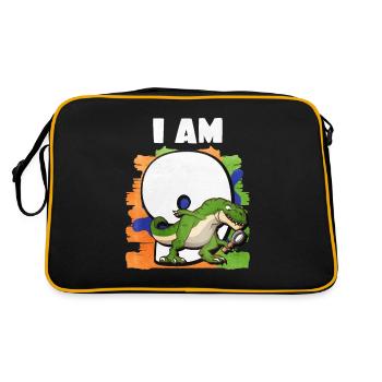 9th birthday - Retro Bag - black/gold - Back