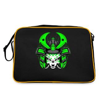 Kitsun Vaporwave Japonais Kami Vaporwave Kitsune - Sac Retro - noir/or - Dos