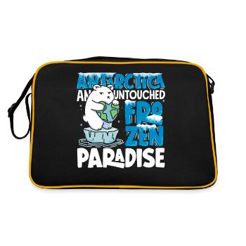 L’Antarctique, un paradis gelé intact - Sac Retro - noir/or - Dos