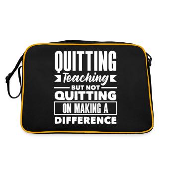 Quitter l’enseignement mais ne pas abandonner la création d’un - Sac Retro - noir/or - Dos