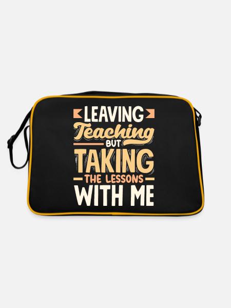 Quitter l’enseignement mais prendre les leçons avec moi - Sac Retro - noir/or - Dos