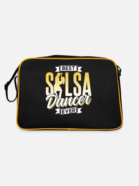 Meilleur danseur de salsa jamais danser Dance Hobby - Sac Retro - noir/or - Dos