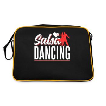 Salsa Dancing Dancer Dance Hobby - Retro Bag - black/gold - Back