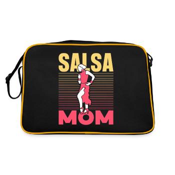 Salsa Mama Hobby Dance Danseuse Danse - Sac Retro - noir/or - Dos
