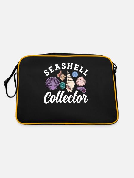 Shell collectors Mussel collectors collect mussels - Retro Bag - black/gold - Back
