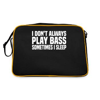 Bassist Guitar Guitarist - Retro Bag - black/gold - Back